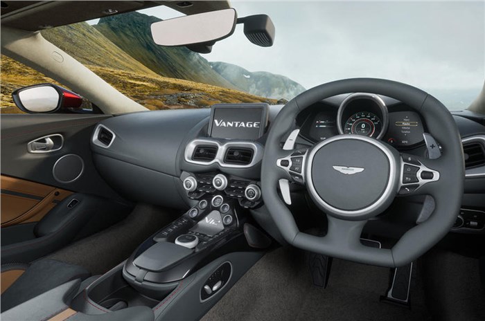 Aston Martin Vantage V12 interior 